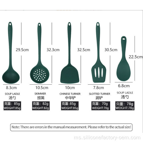 Kitchen Spatula Silicone Kitchen Peralatan Lima Set